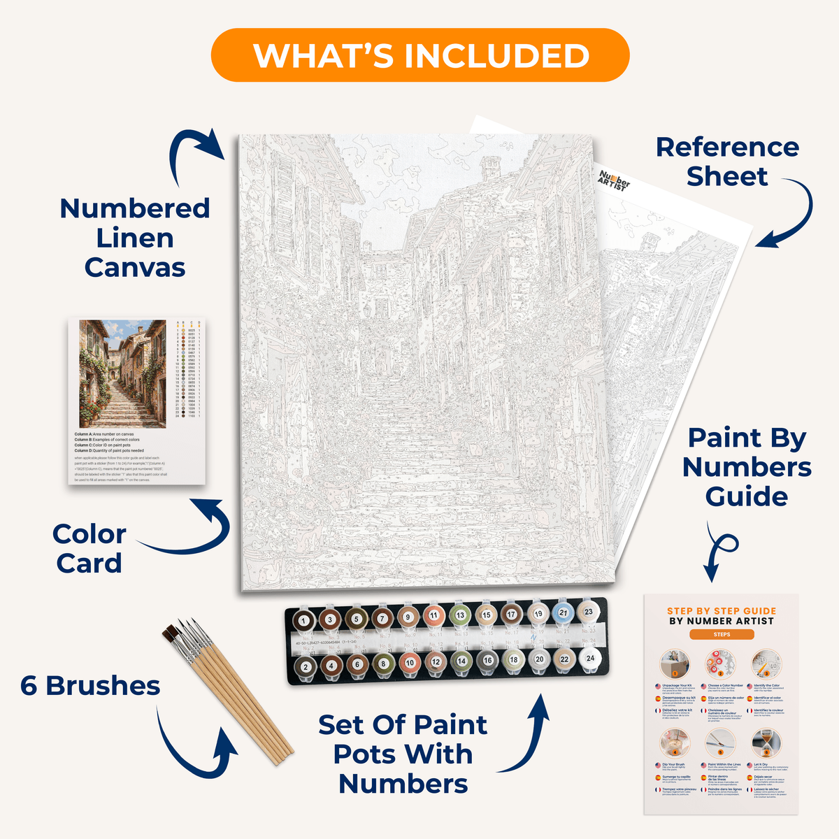 Sunwarmed Steps - Number Artist Paint by Numbers Kits