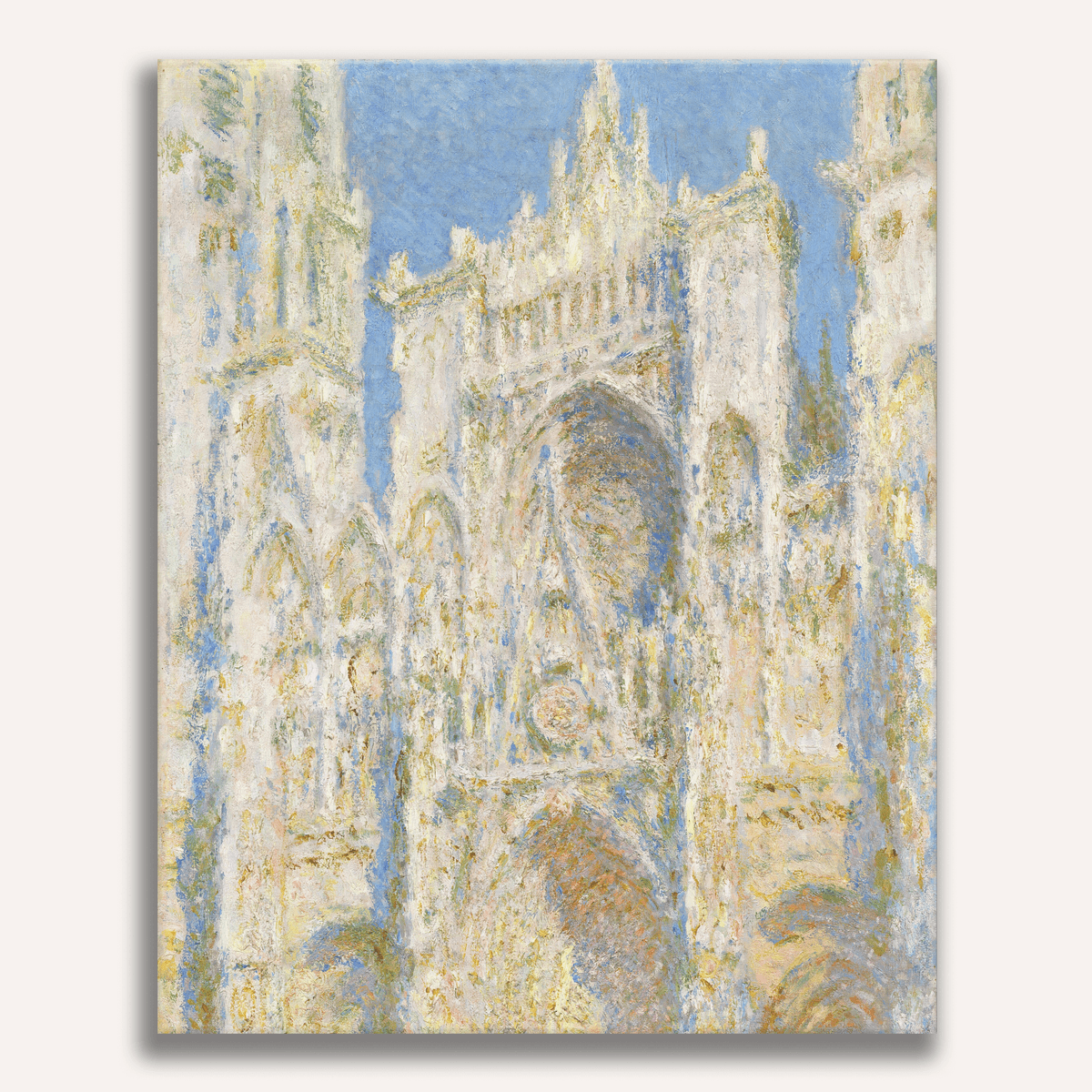 Rouen Cathedral, Full Sunlight by Claude Monet - Number Artist Paint by Numbers Kits