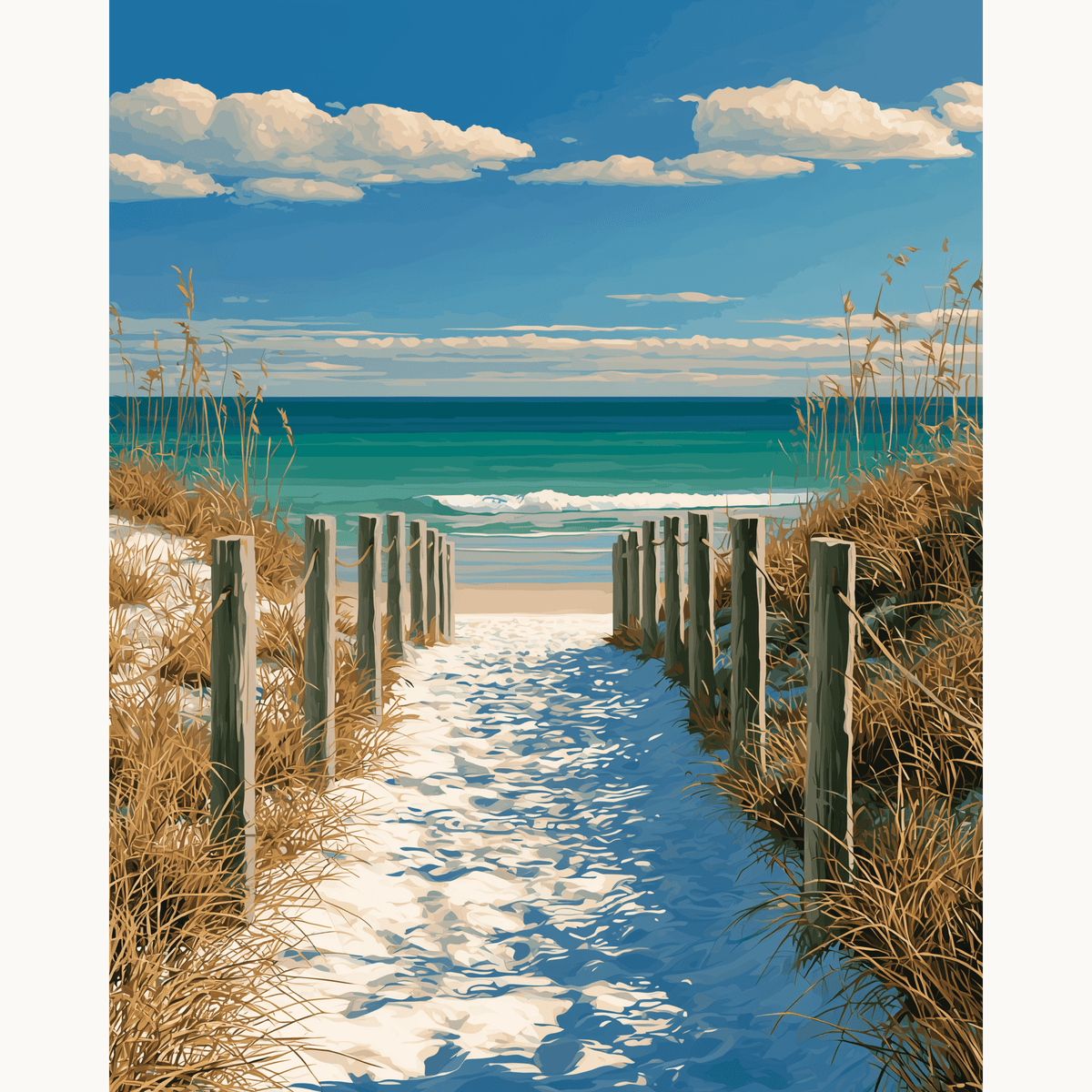 Sandy Walk - Number Artist Paint by Numbers Kits