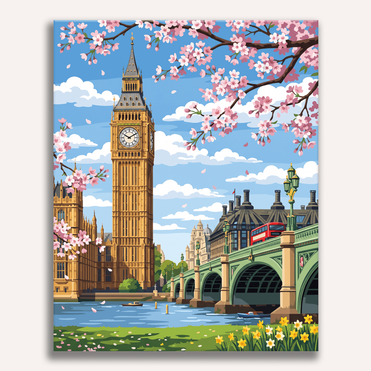 Big Ben Blossom - Number Artist Paint by Numbers Kits