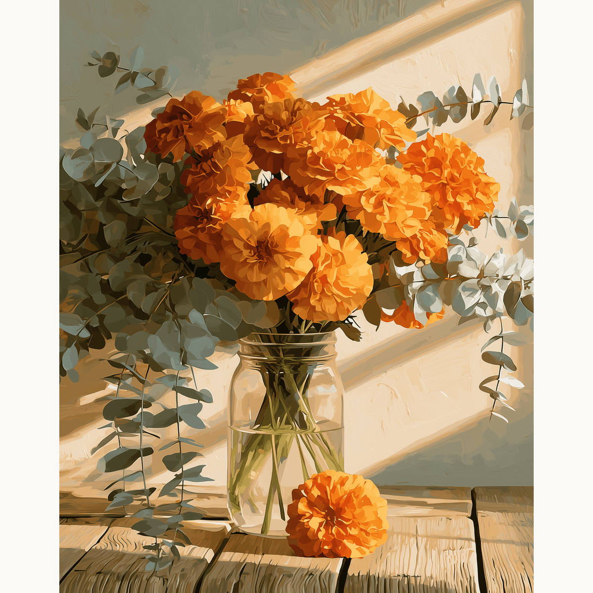 Rays of Marigold - Number Artist Paint by Numbers Kits