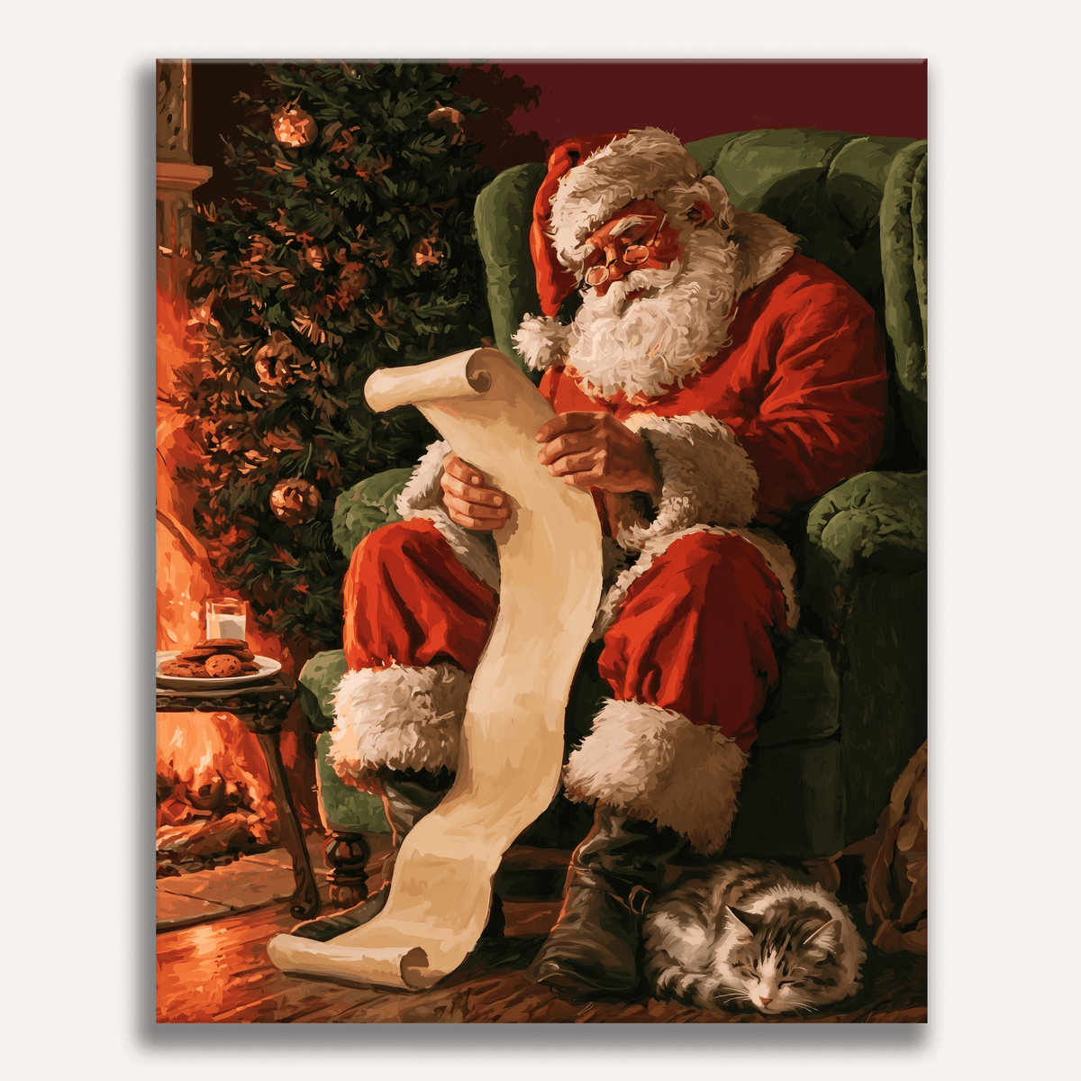 Santa's List - Number Artist Paint by Numbers Kits