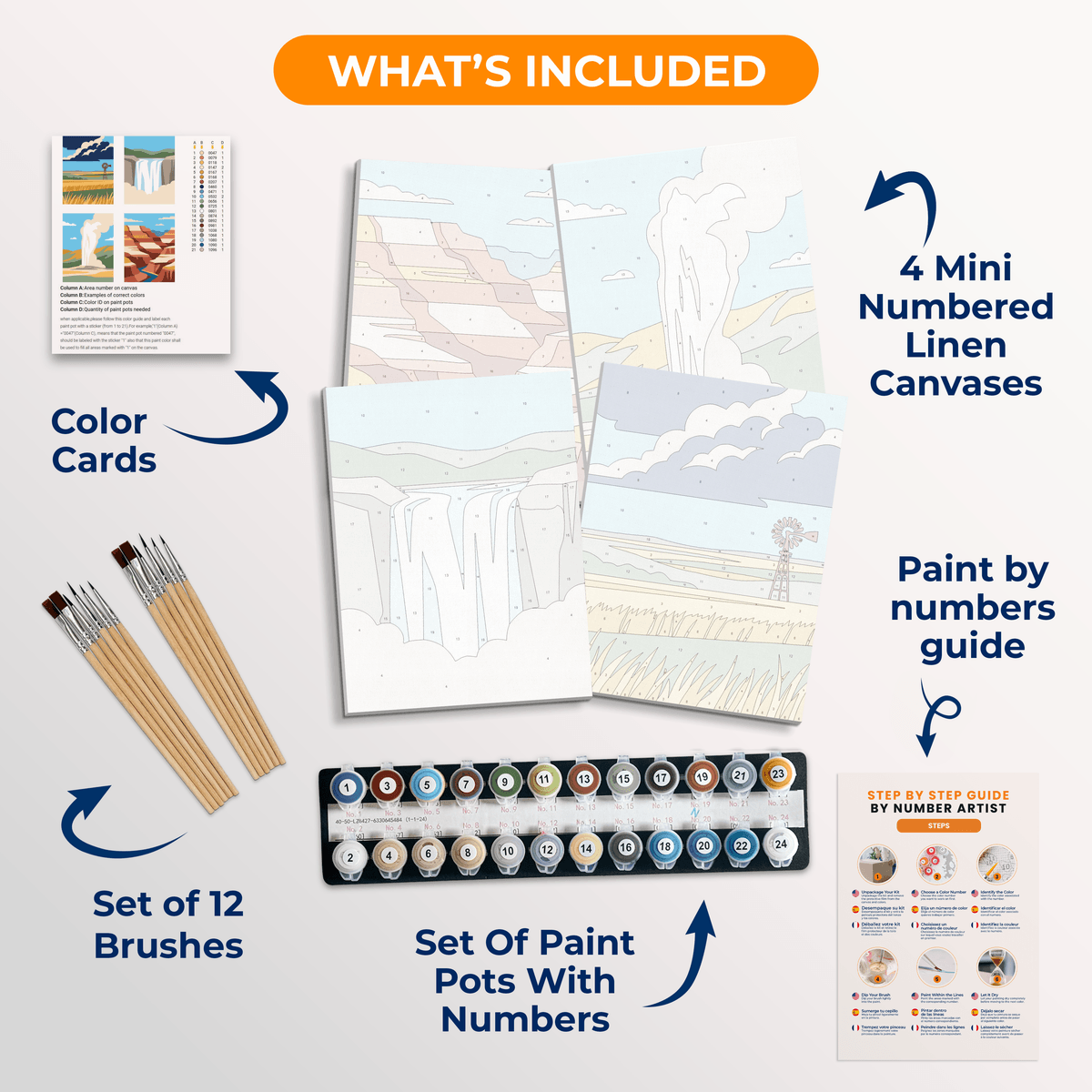 National Park Wonders - Number Artist Paint by Numbers Kits