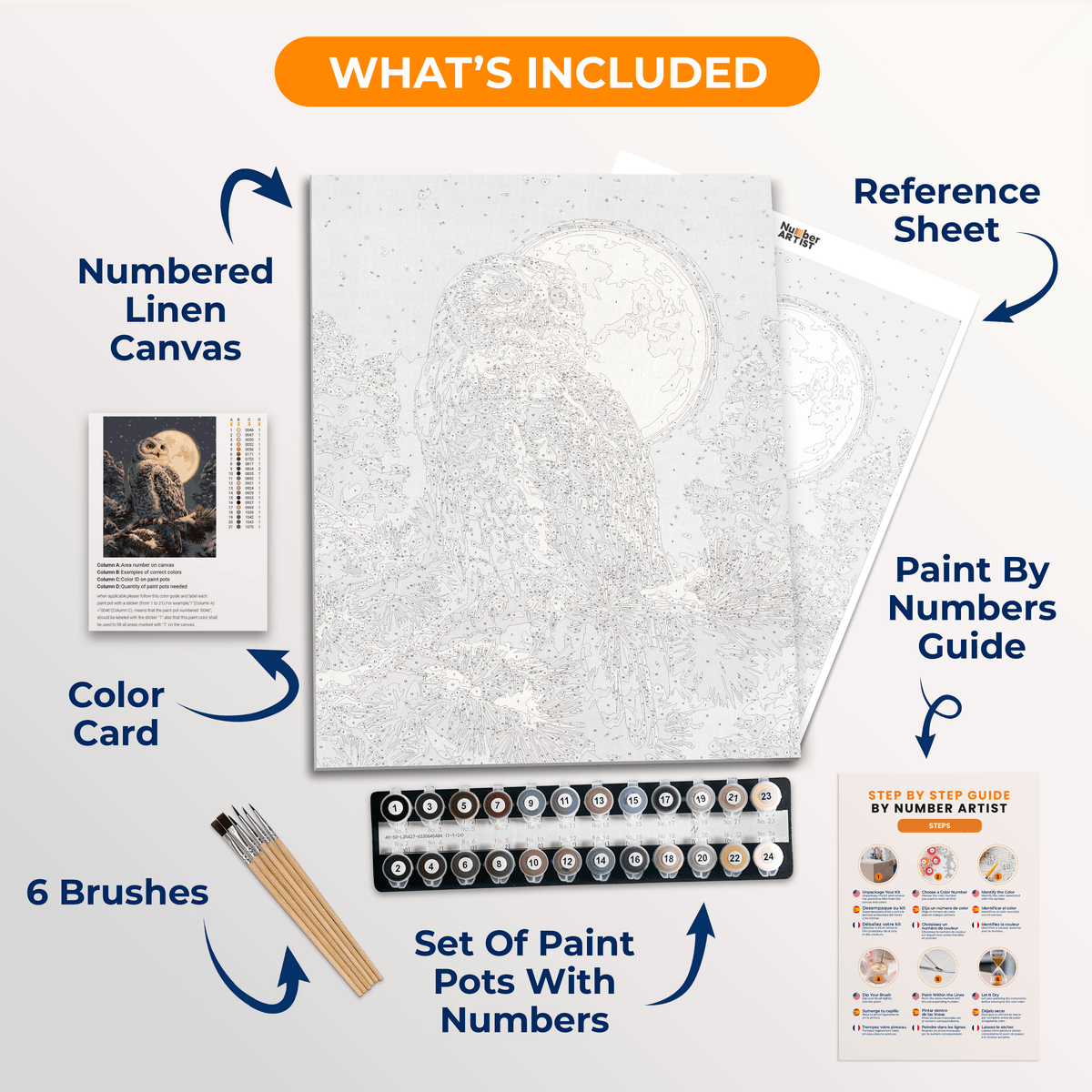 Nocturnal Winter - Number Artist Paint by Numbers Kits