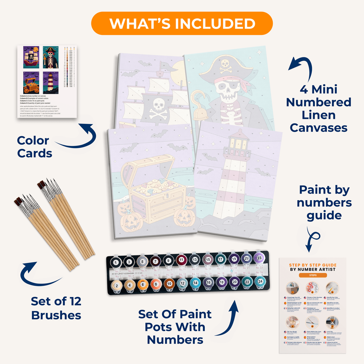 Ghost Pirates - Number Artist Paint by Numbers Kits