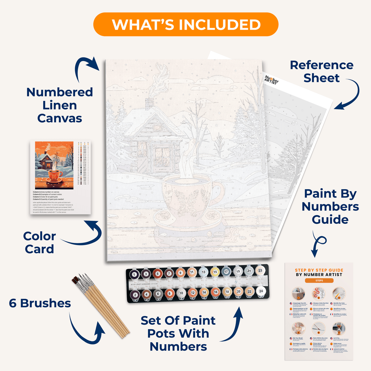 Winter Coffee - Number Artist Paint by Numbers Kits