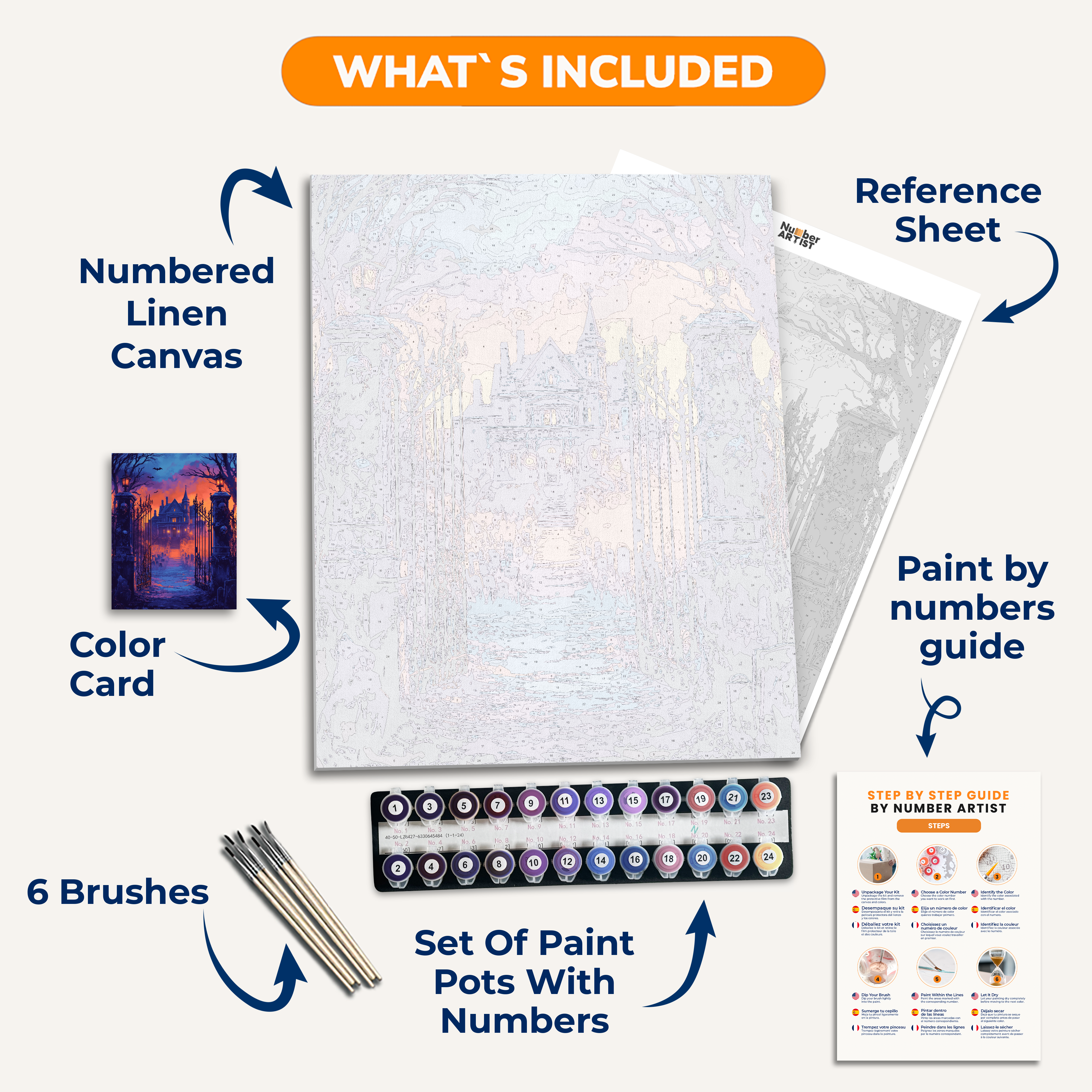 Mad Mansion - Number Artist Paint by Numbers Kits