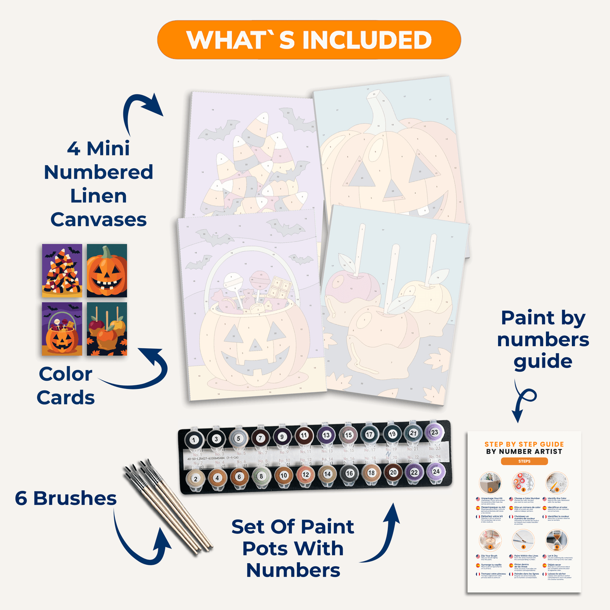 Halloween Loot - Number Artist Paint by Numbers Kits