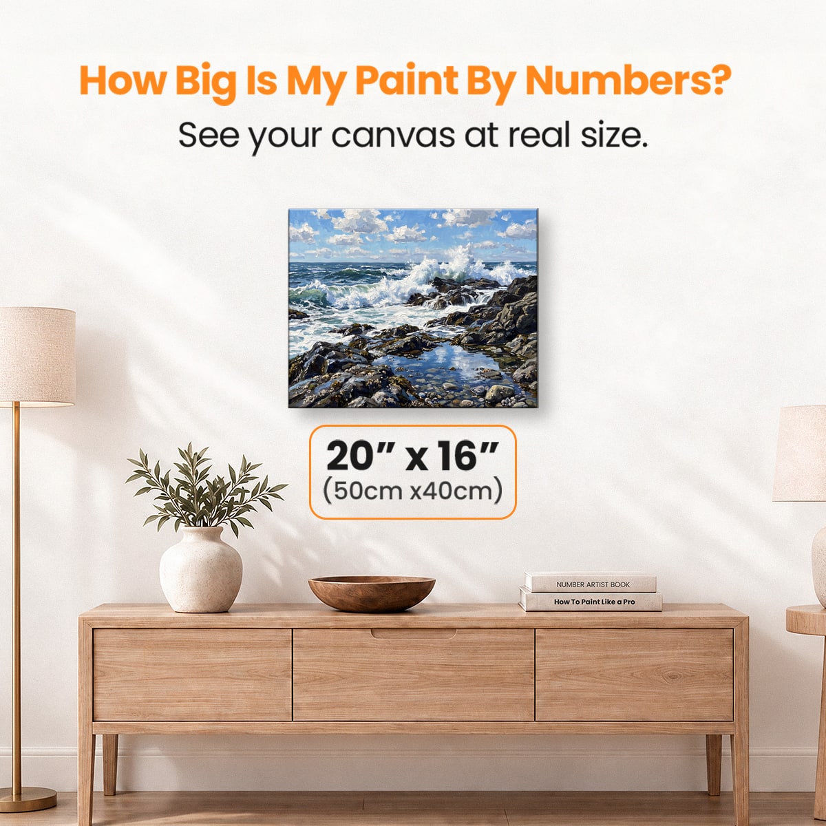 Crashing Waves - Number Artist Paint by Numbers Kits