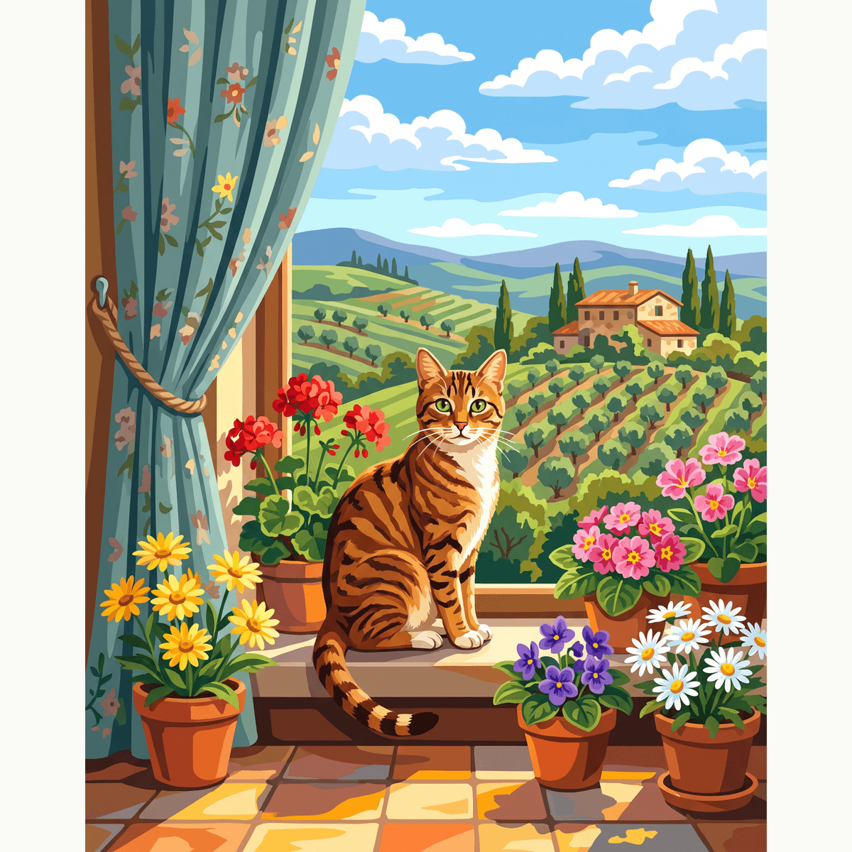 Window Daydream - Number Artist Paint by Numbers Kits