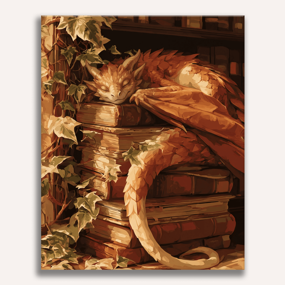 Wyrmling's Slumber - Number Artist Paint by Numbers Kits