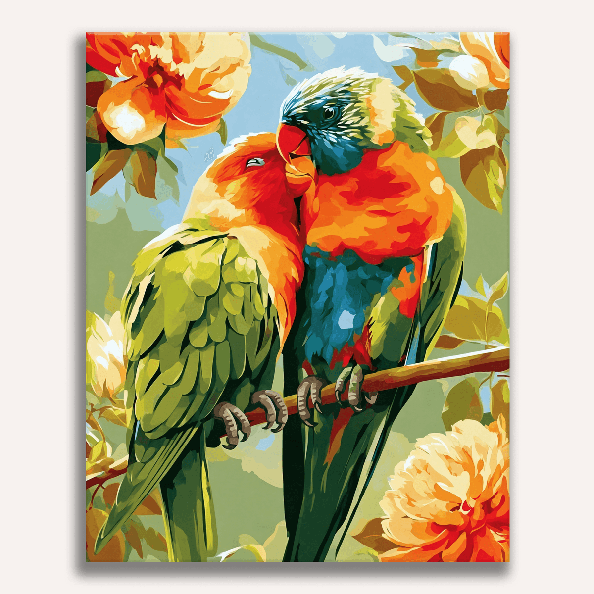 Parrot Romance - Number Artist Paint by Numbers Kits