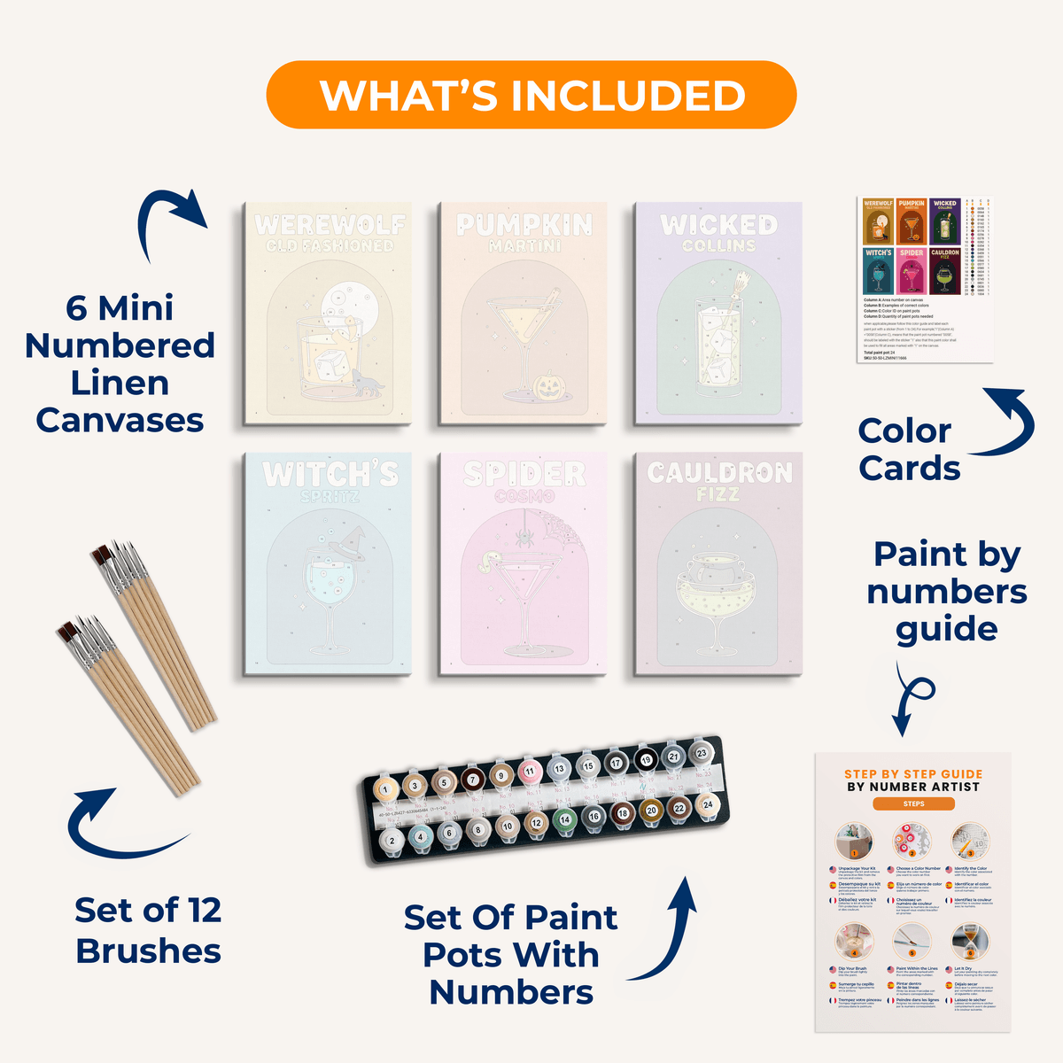 Haunted Happy Hour - Number Artist Paint by Numbers Kits