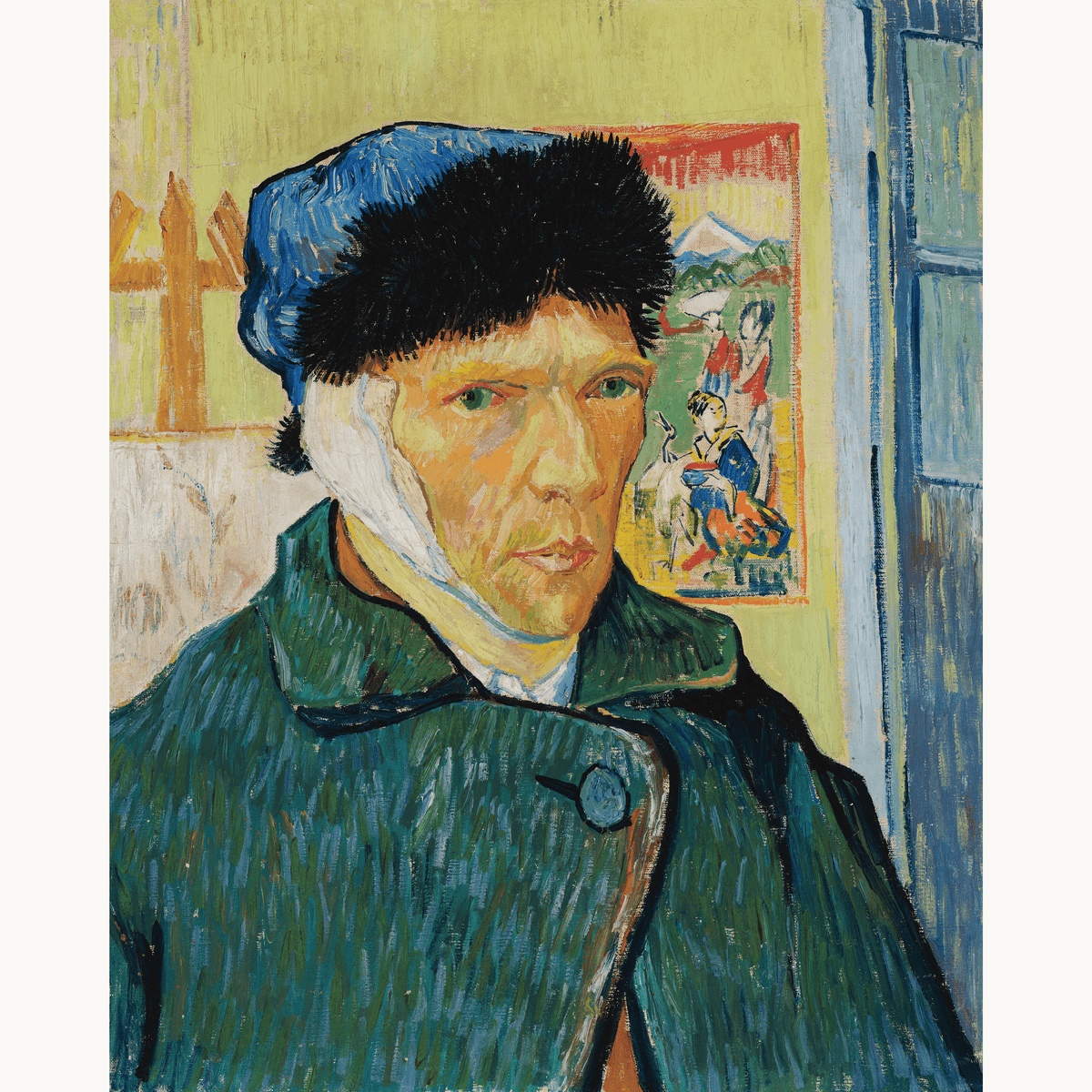 Self-Portrait with Bandaged Ear by Vincent Van Gogh - Number Artist Paint by Numbers Kits