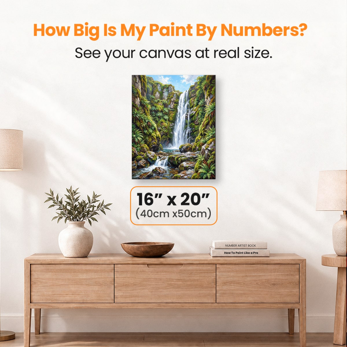 Mossy Falls - Number Artist Paint by Numbers Kits