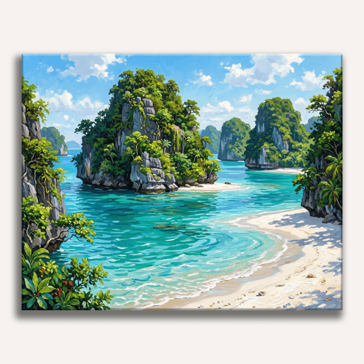 Lagoon Tranquility - Number Artist Paint by Numbers Kits