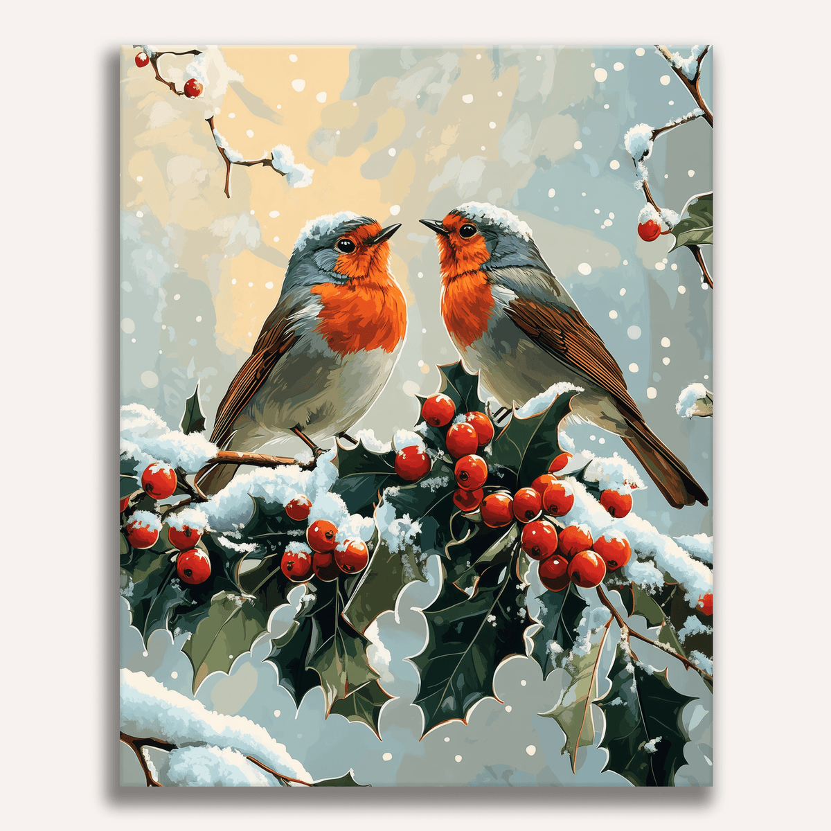 Robins in Love - Number Artist Paint by Numbers Kits