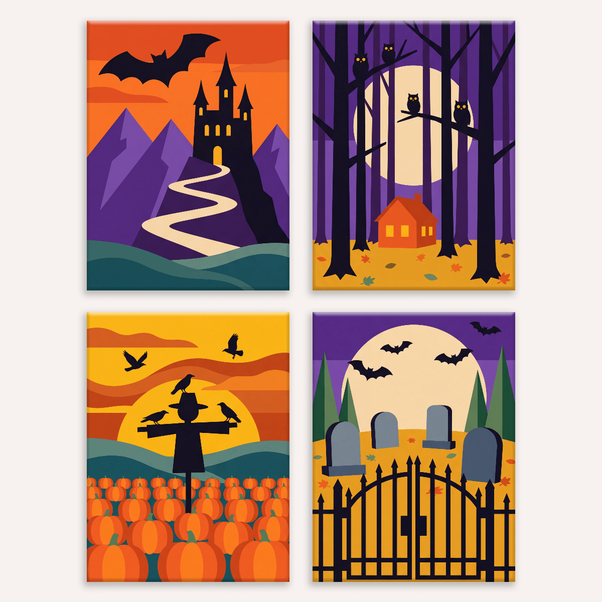 Haunted Nightfall - Number Artist Paint by Numbers Kits