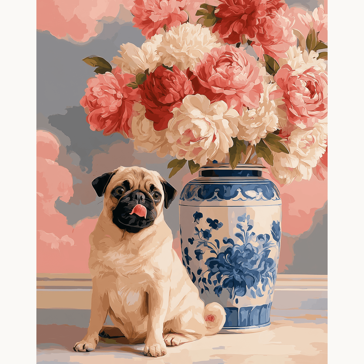 Pug & Still Life - Number Artist Paint by Numbers Kits