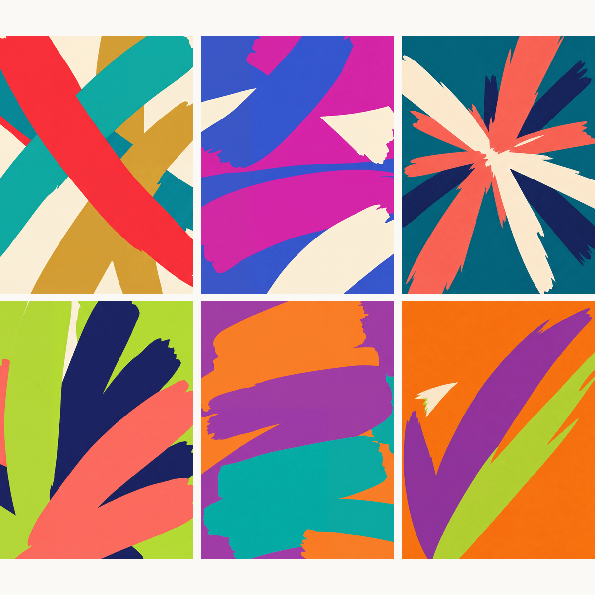 Brushstroke Energy - Number Artist Paint by Numbers Kits