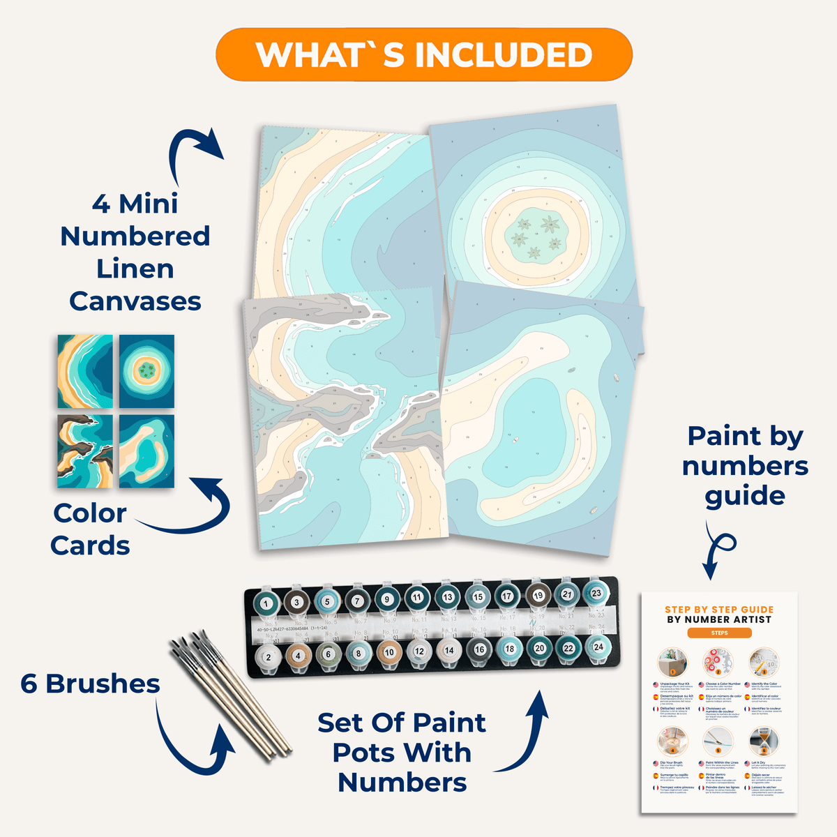 Isle Minimalism - Number Artist Paint by Numbers Kits