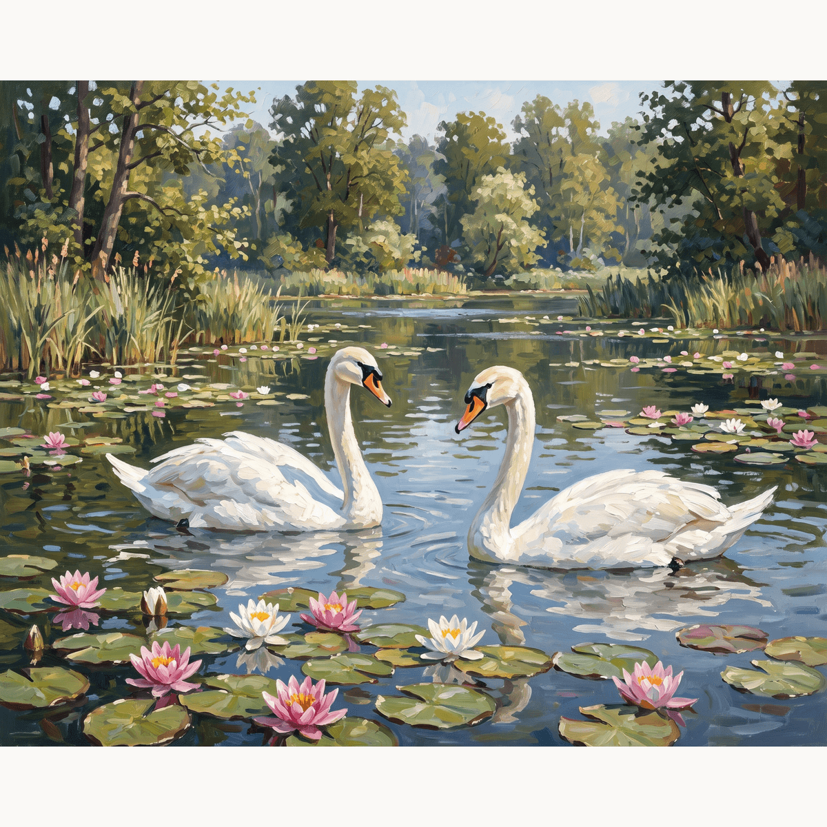 Silent Swans - Number Artist Paint by Numbers Kits