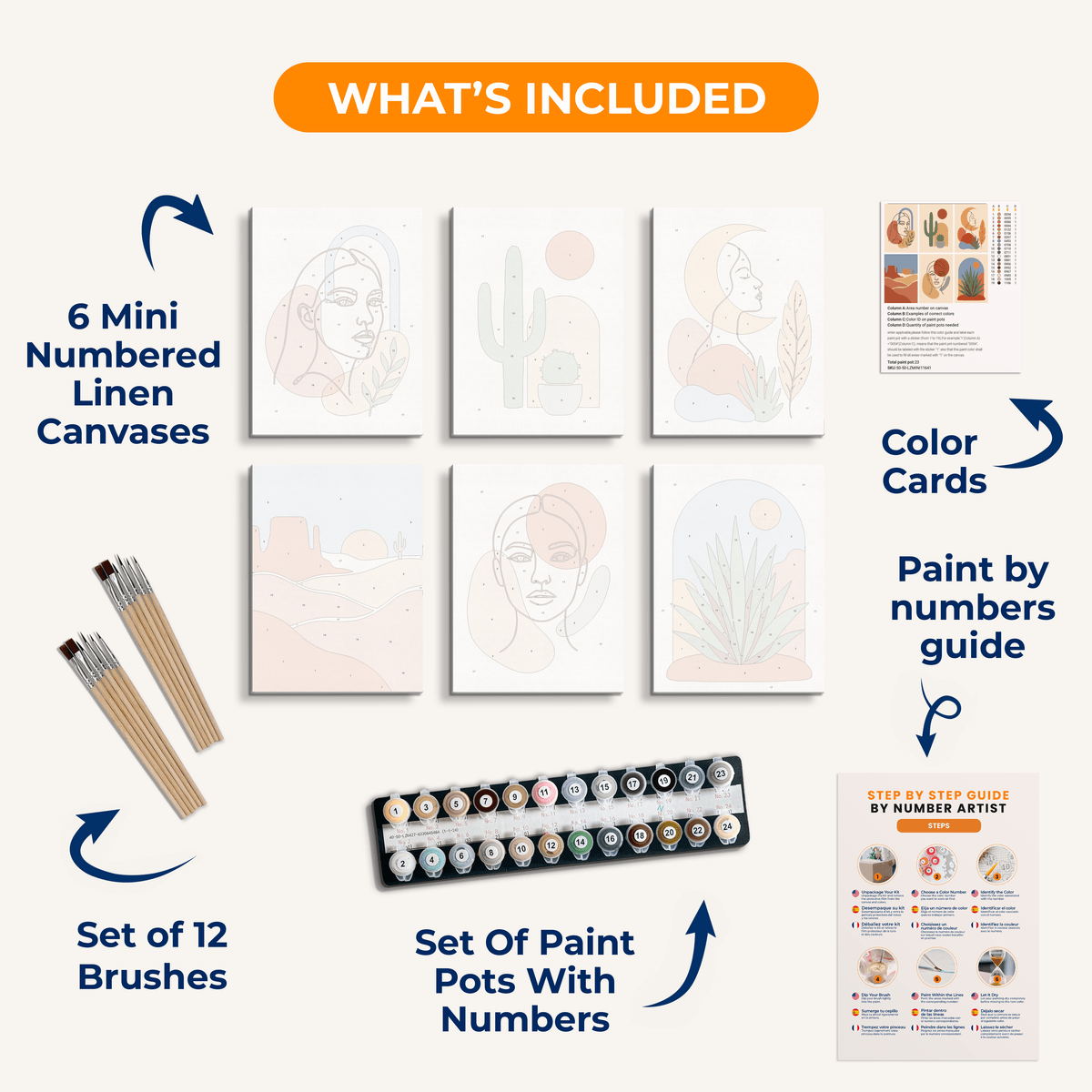 Boho Desert - Number Artist Paint by Numbers Kits