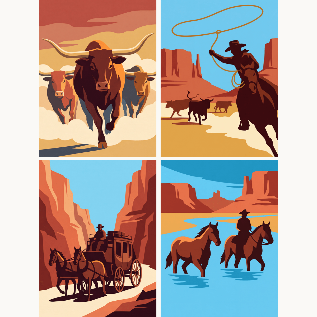Outlaw Trail - Number Artist Paint by Numbers Kits