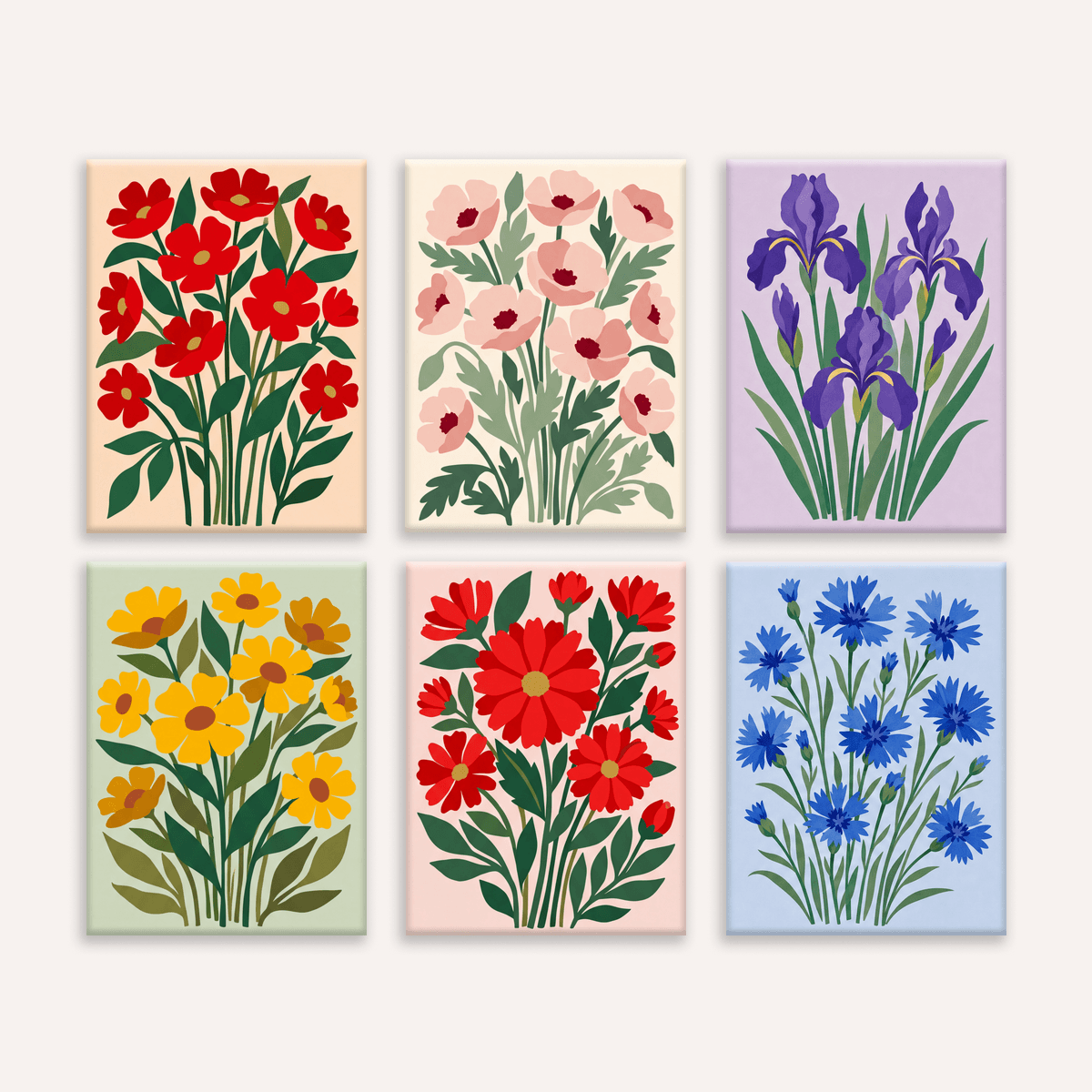 Bold Blooms - Number Artist Paint by Numbers Kits