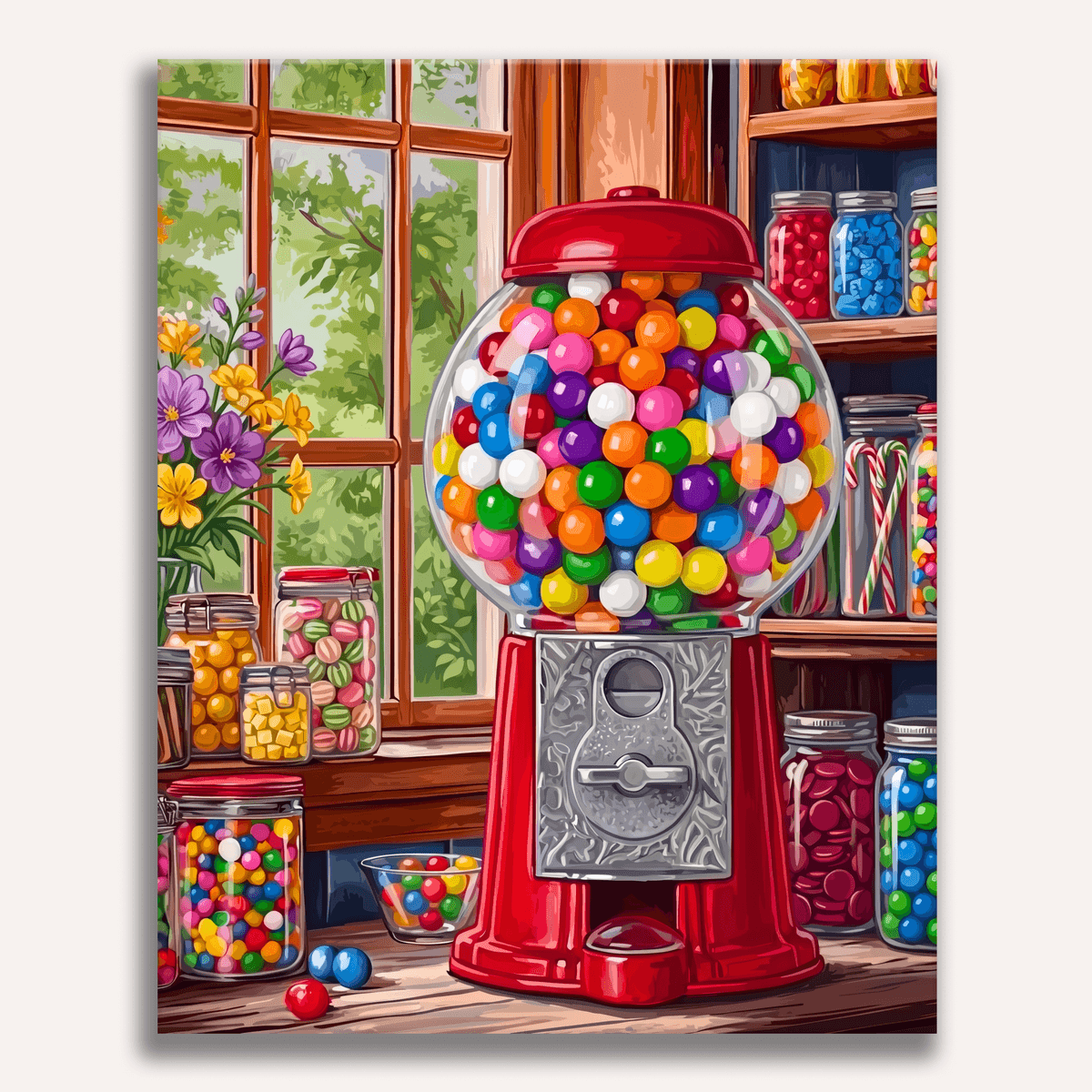 Gumball Machine - Number Artist Paint by Numbers Kits