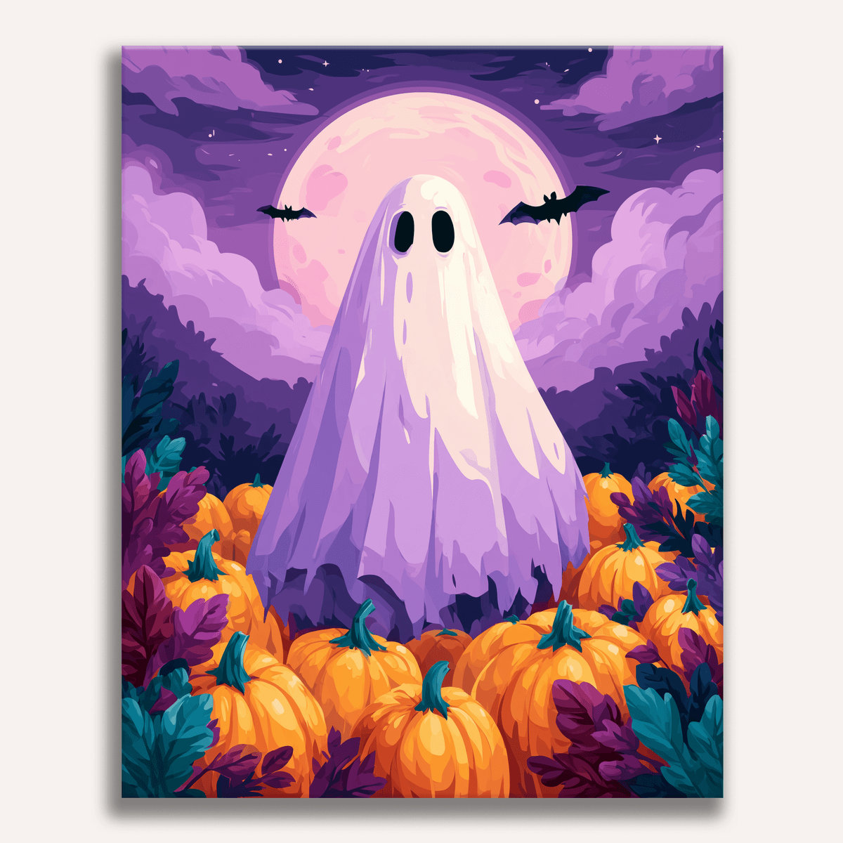 Purple Sky Ghost - Number Artist Paint by Numbers Kits