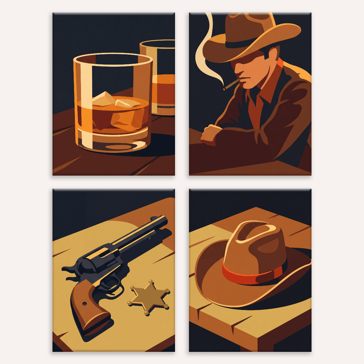 Wild West Grit - Number Artist Paint by Numbers Kits