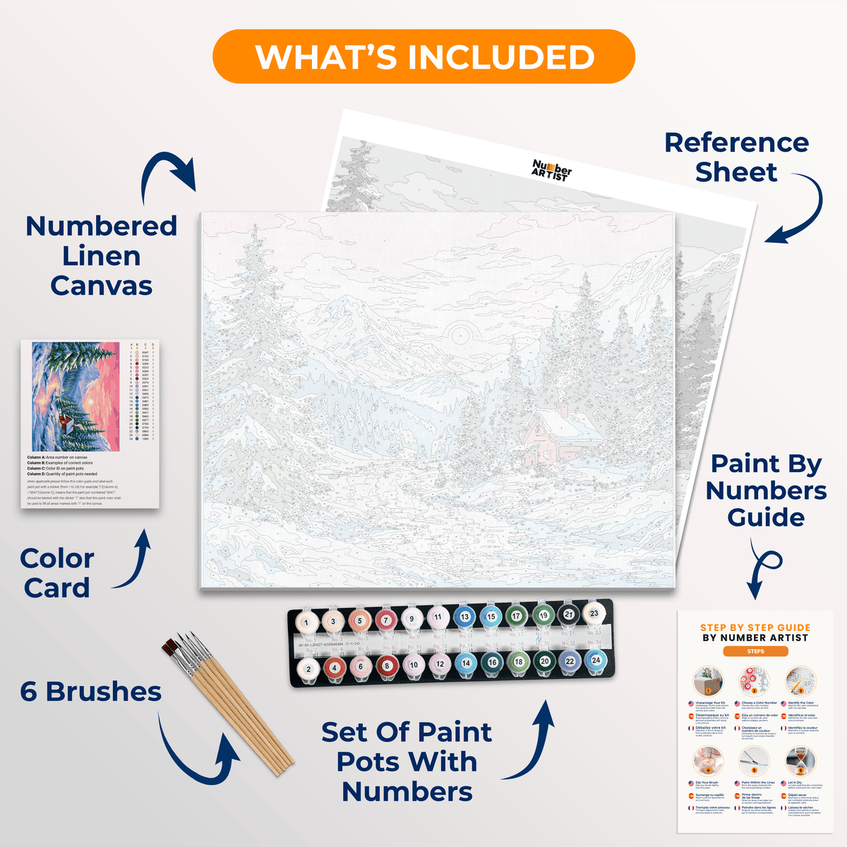 Peaceful Valley - Number Artist Paint by Numbers Kits
