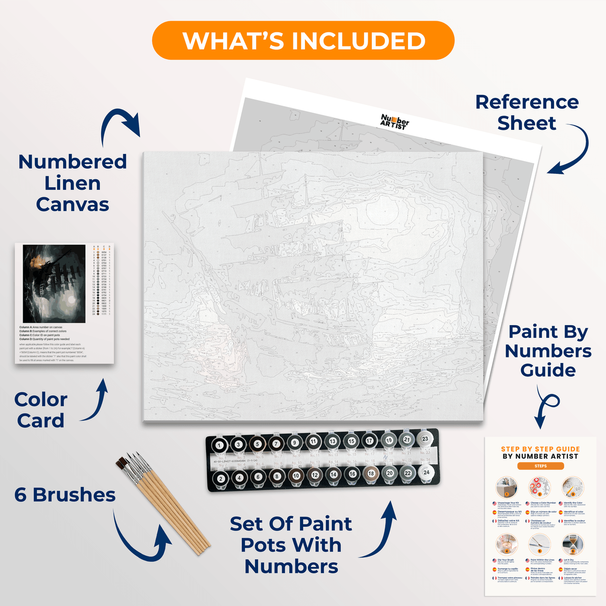 Dead Man's Ship - Number Artist Paint By Numbers Kits