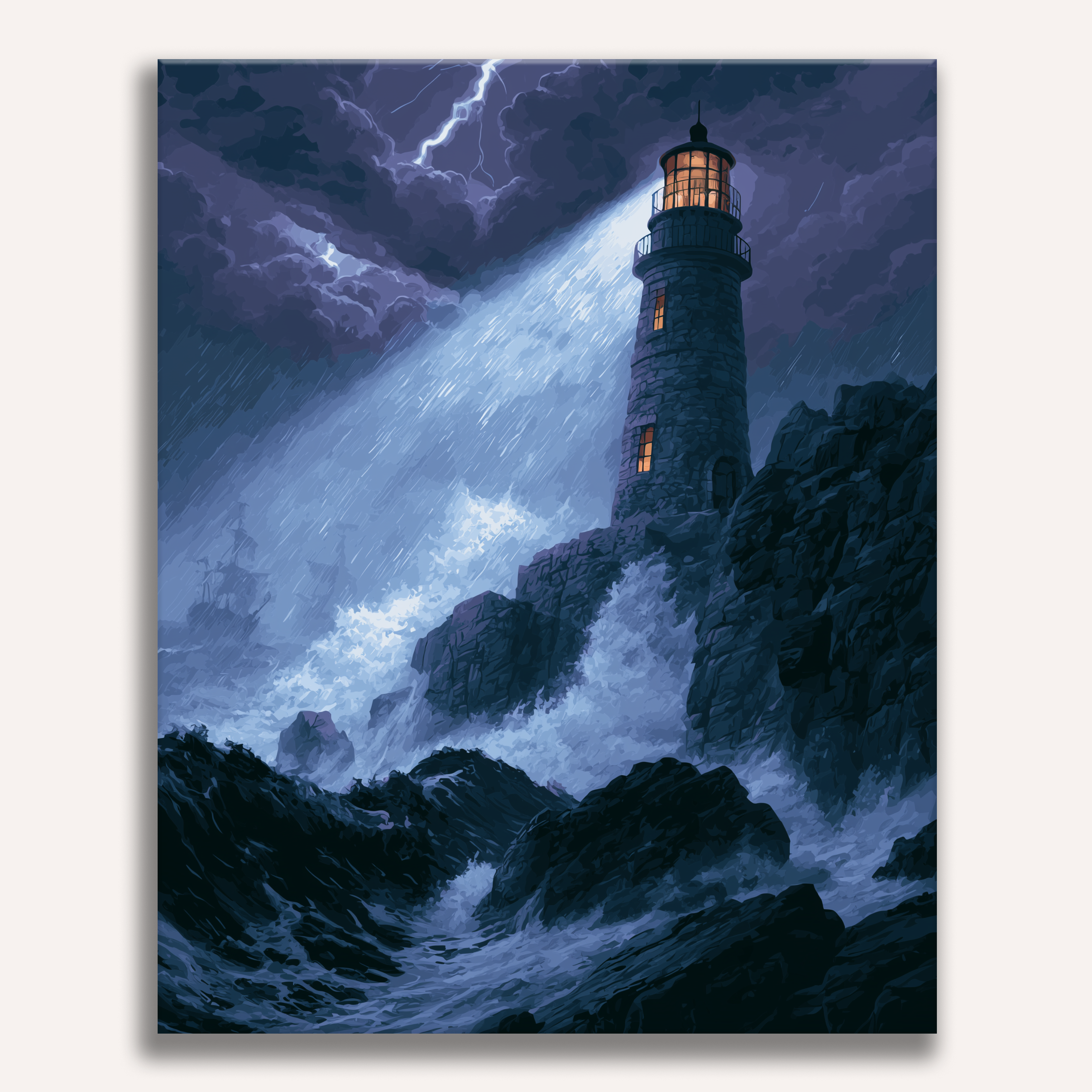 Lighthouse Terror - Number Artist Paint by Numbers Kits