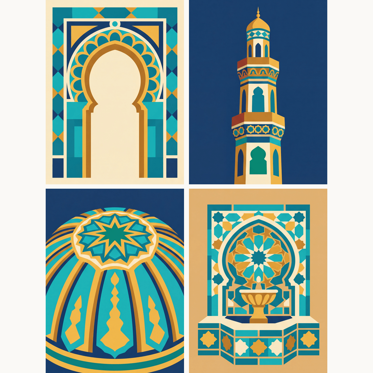 Islamic Architecture - Number Artist Paint by Numbers Kits