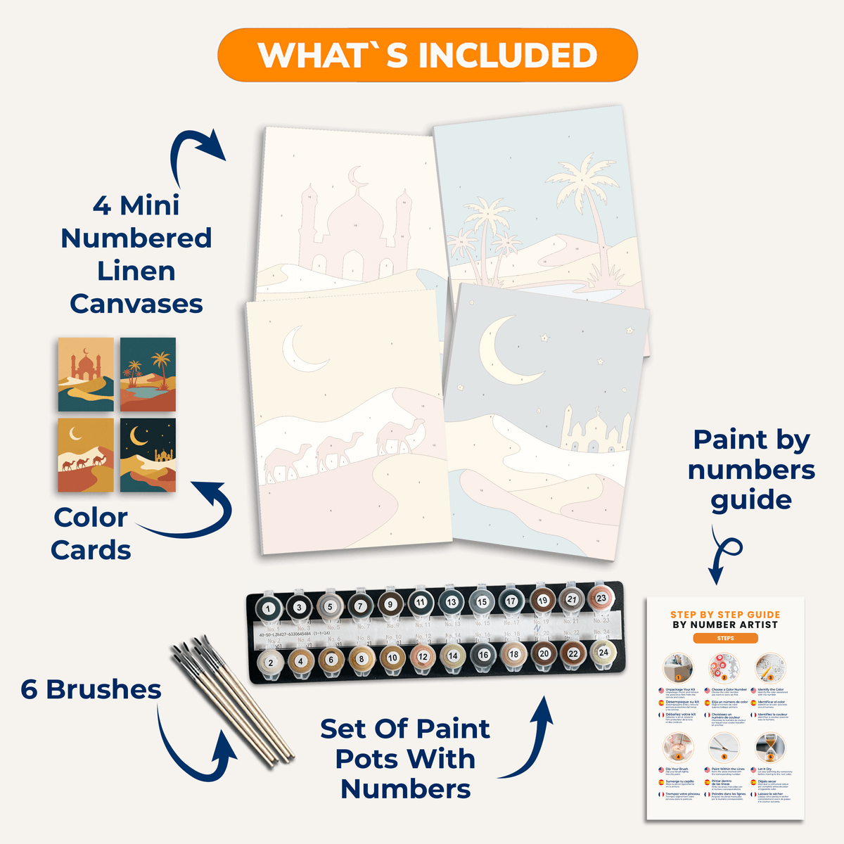 Arabian Desert - Number Artist Paint by Numbers Kits