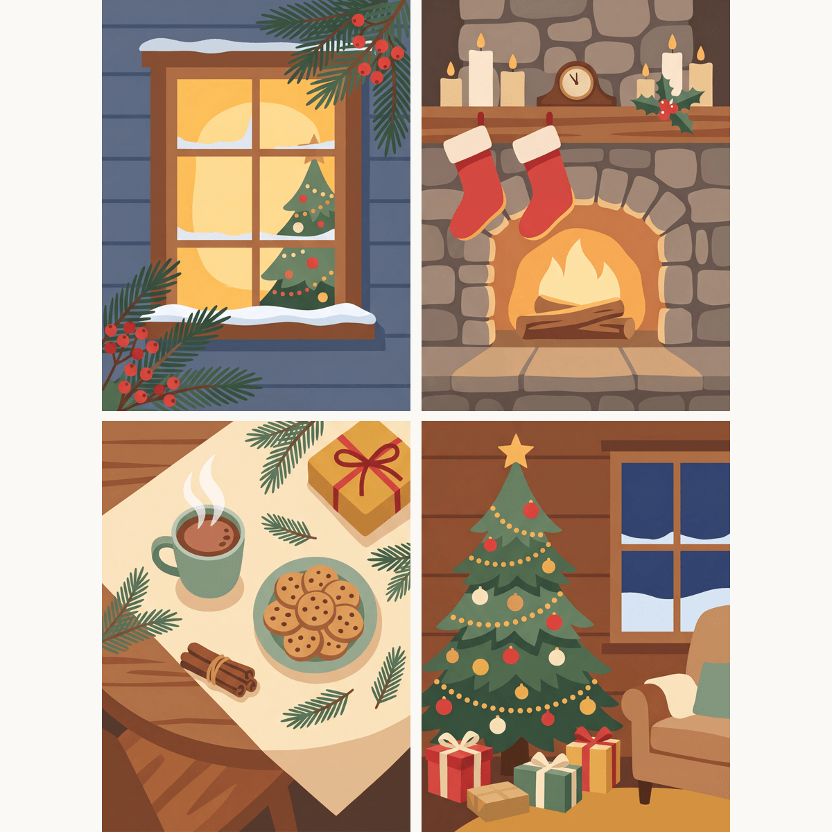 Merry Little Christmas - Number Artist Paint by Numbers Kits