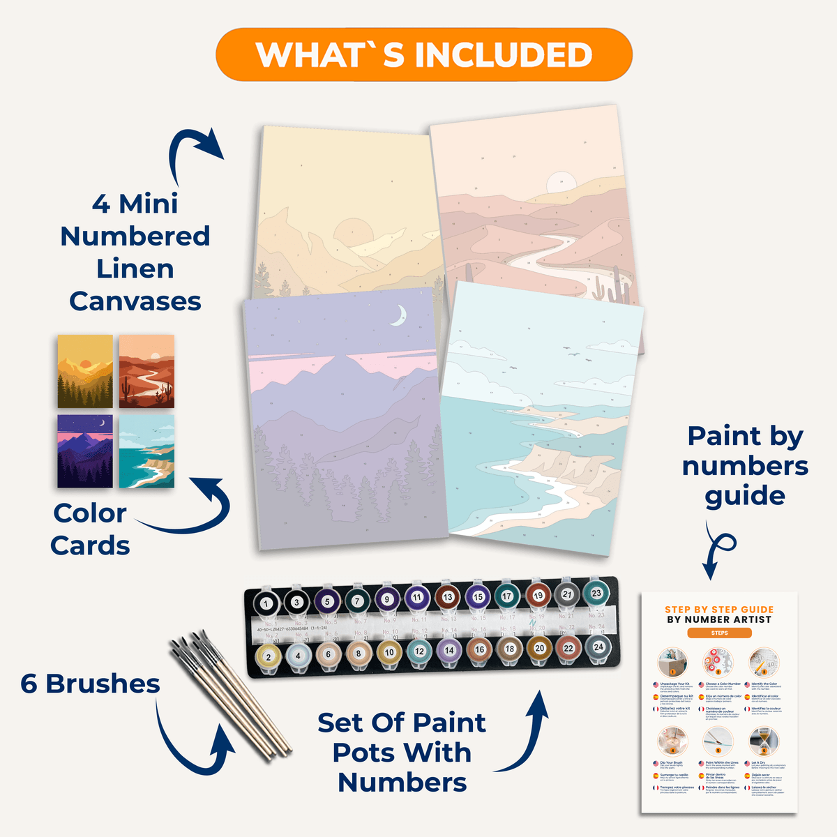 Wild Landscapes - Number Artist Paint by Numbers Kits