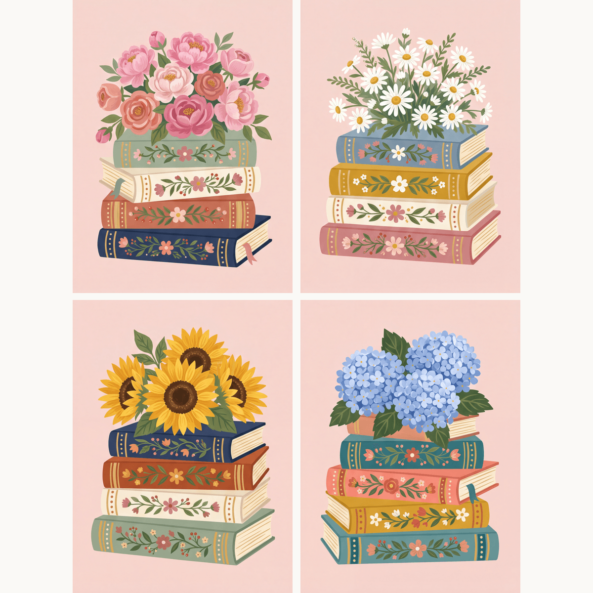 Bookshelf Bouquet - Number Artist Paint by Numbers Kits