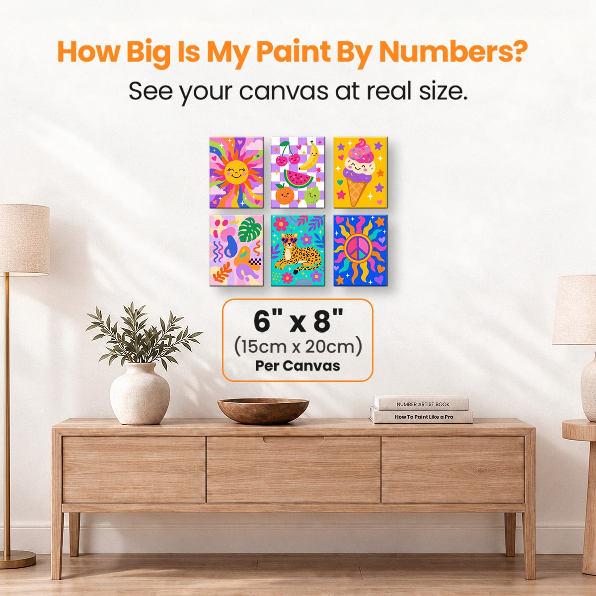 Groovy Vibes - Number Artist Paint by Numbers Kits