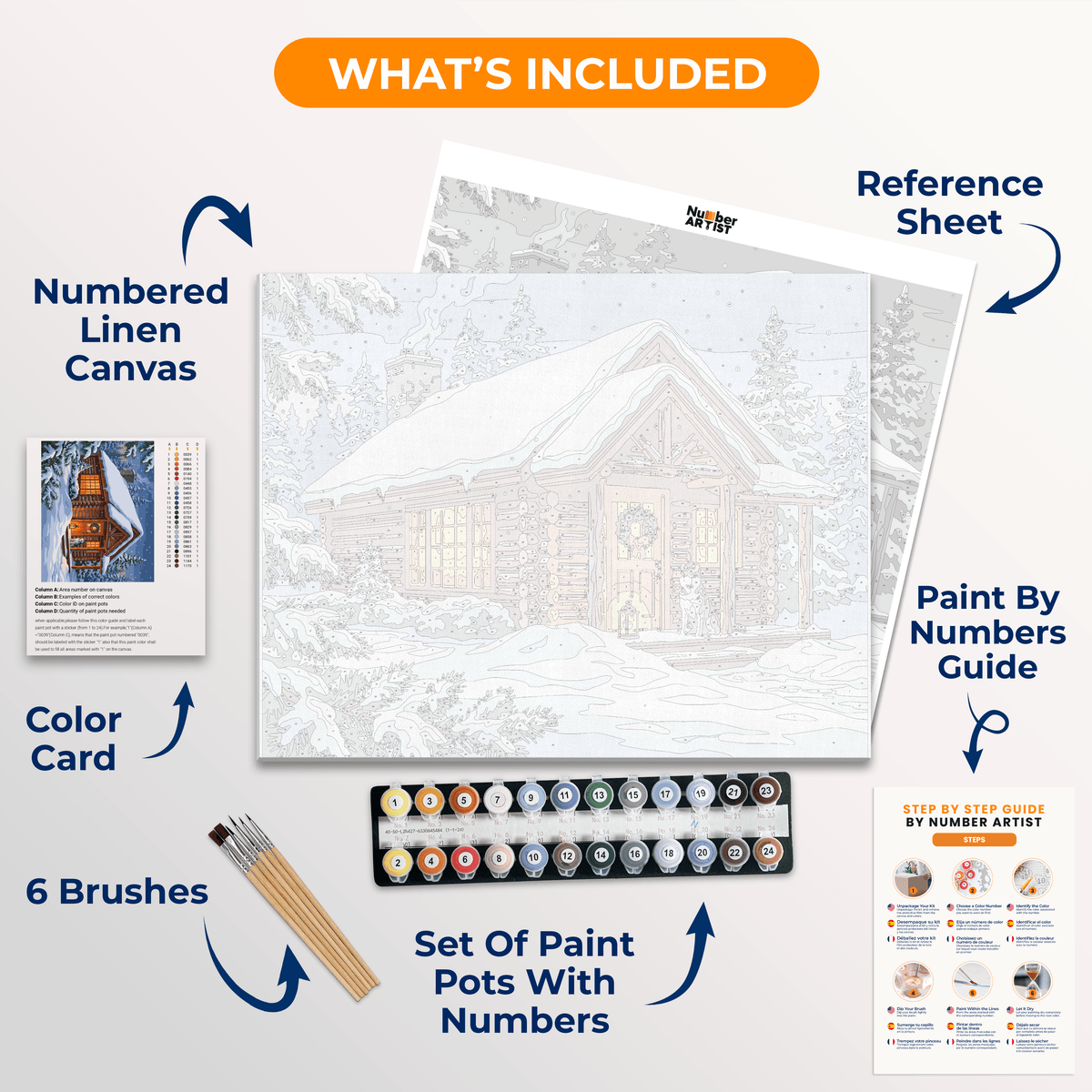 Husky Welcome - Number Artist Paint by Numbers Kits