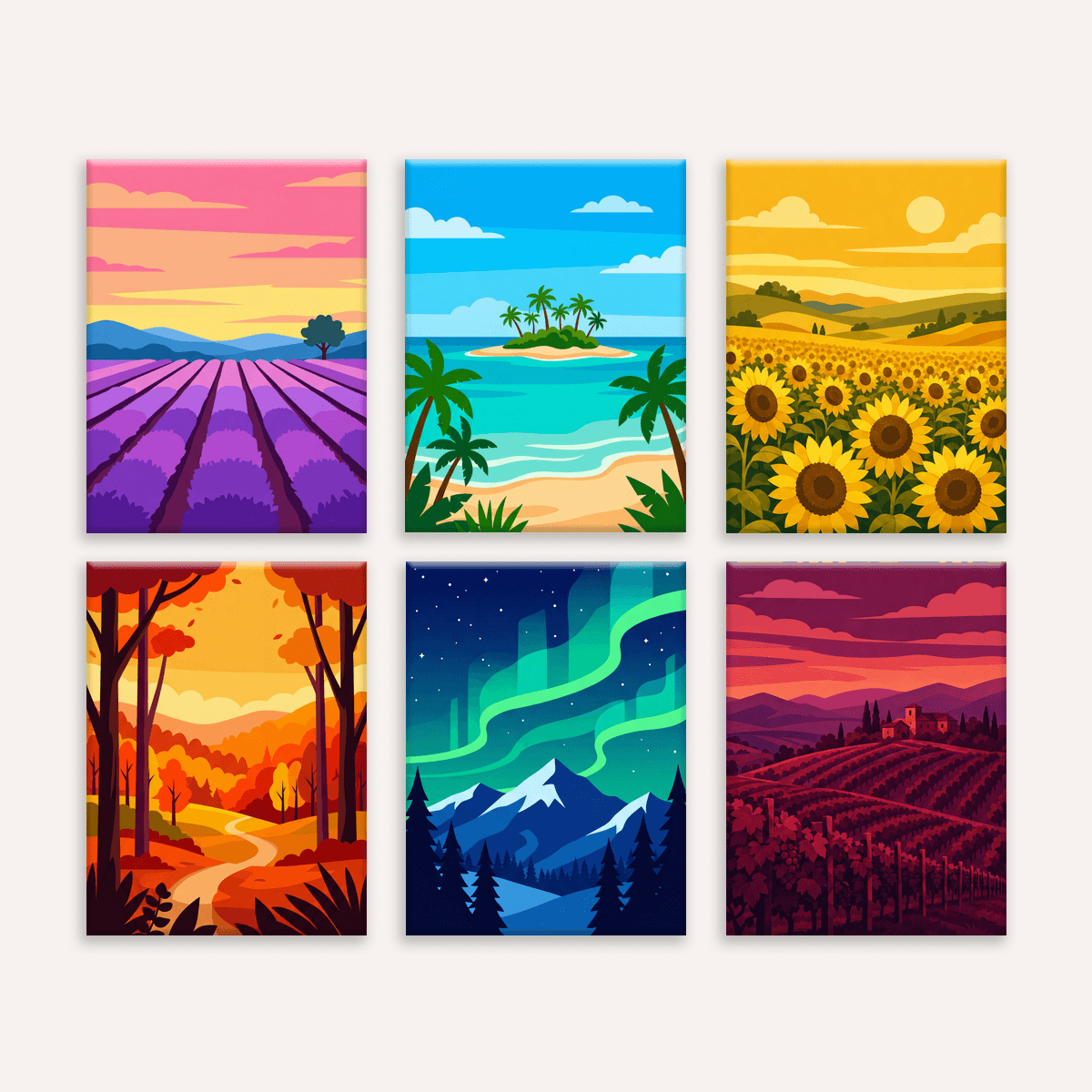 Wild Landscapes Vol. 2 - Number Artist Paint by Numbers Kits