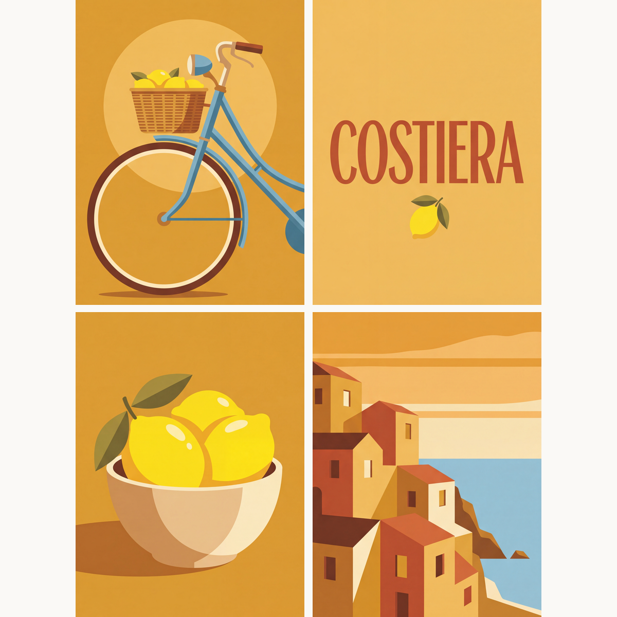 Amalfi Coast - Number Artist Paint by Numbers Kits