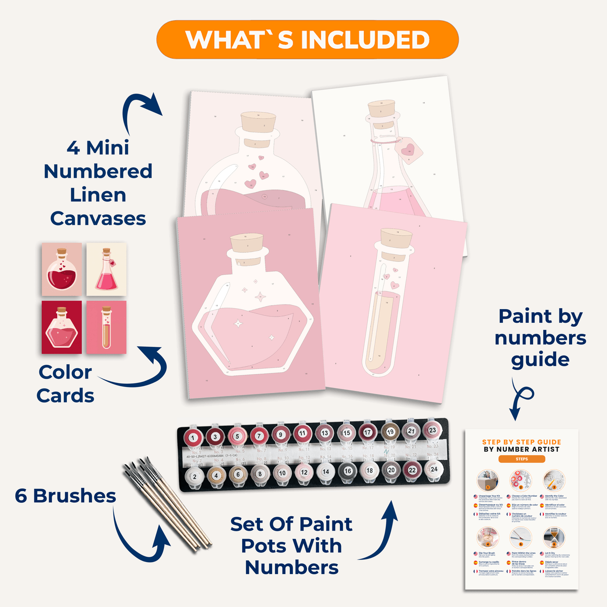 Love Potions - Number Artist Paint by Numbers Kits