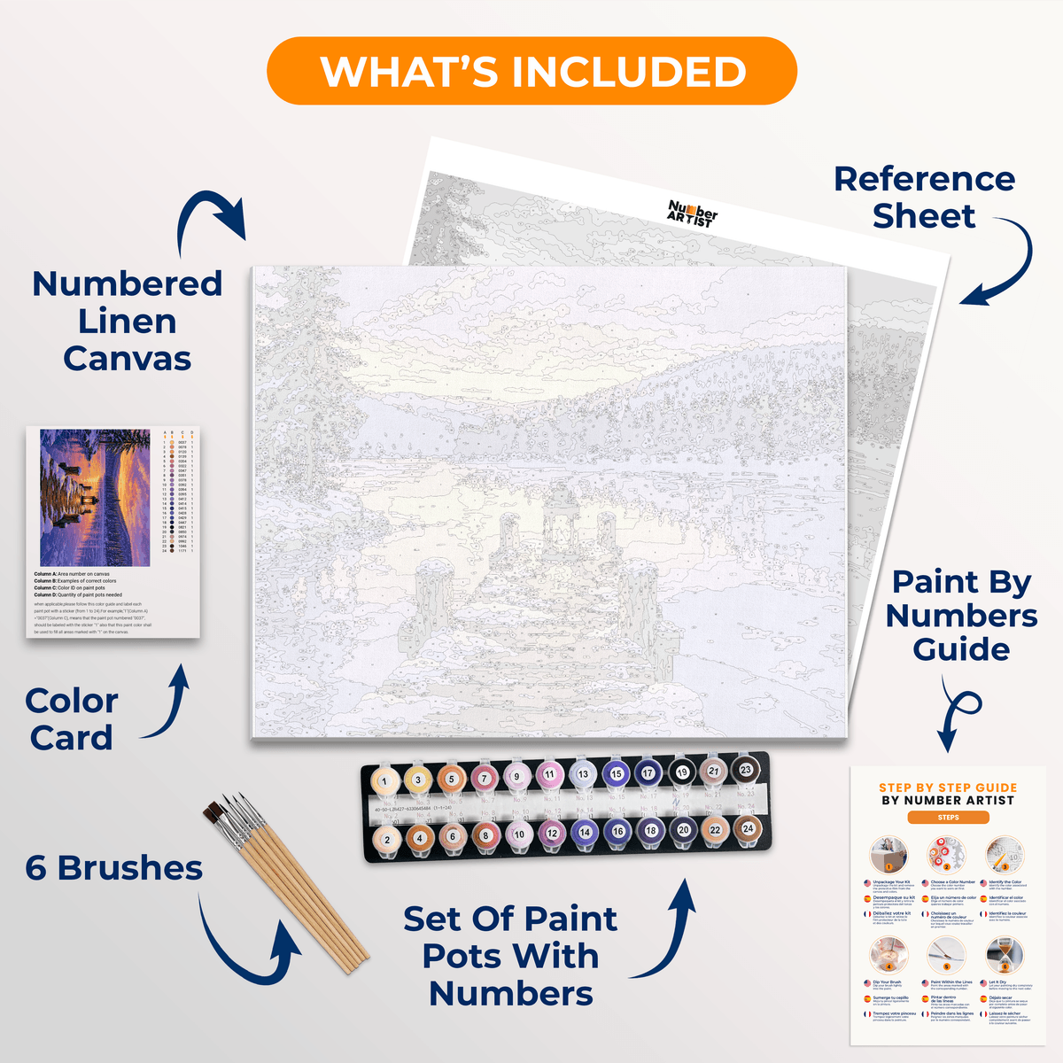 Calm Waters - Number Artist Paint by Numbers Kits