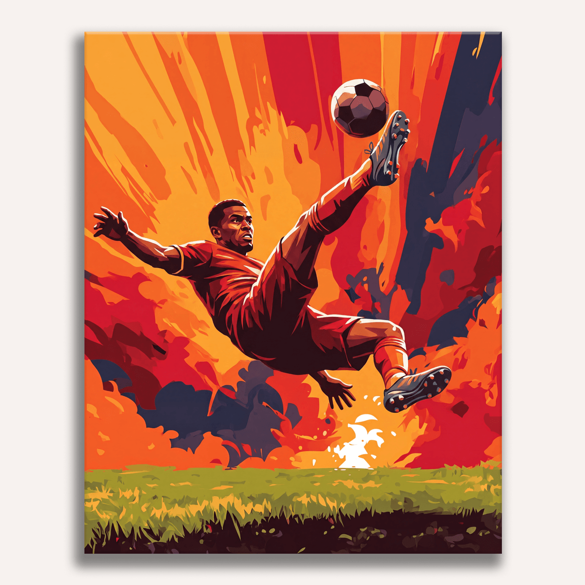 Bicycle Kick - Number Artist Paint by Numbers Kits