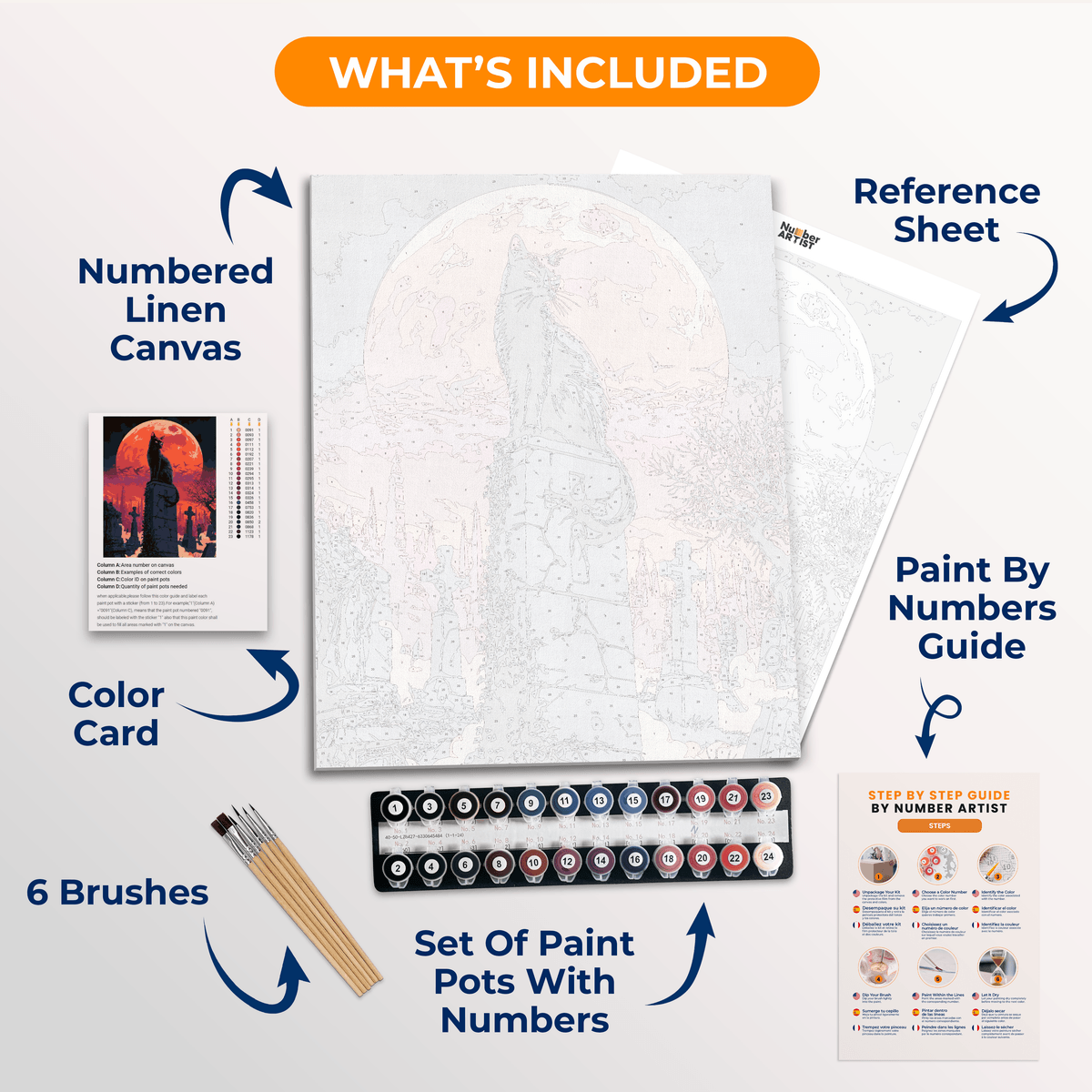 Red Sky Graveyard - Number Artist Paint by Numbers Kits