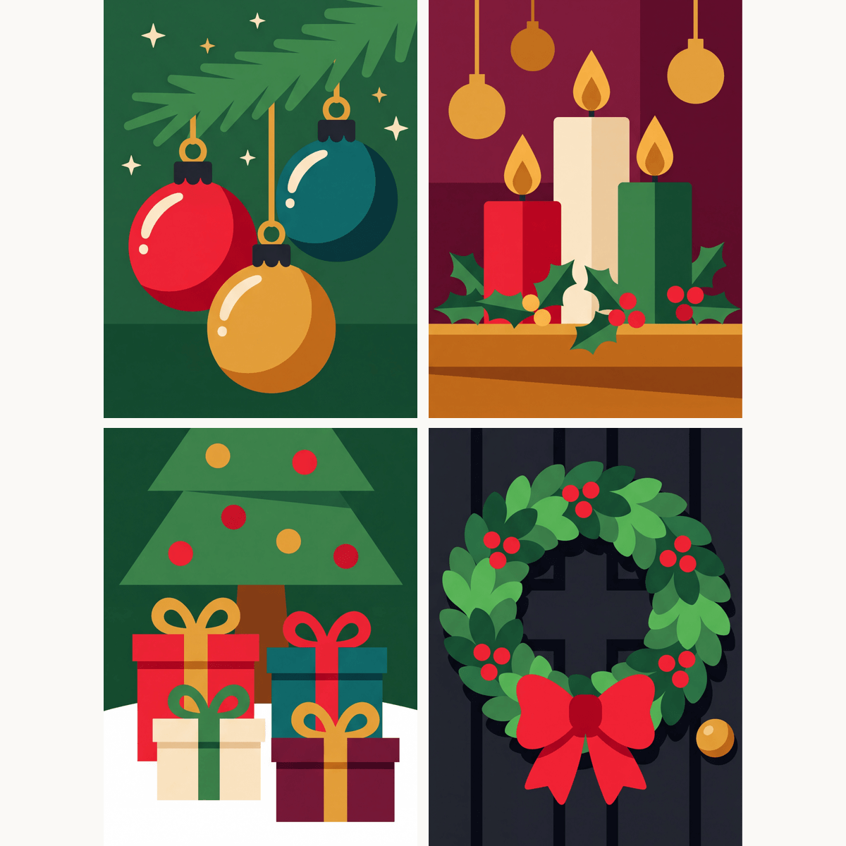 Festive Cheer - Number Artist Paint by Numbers Kits