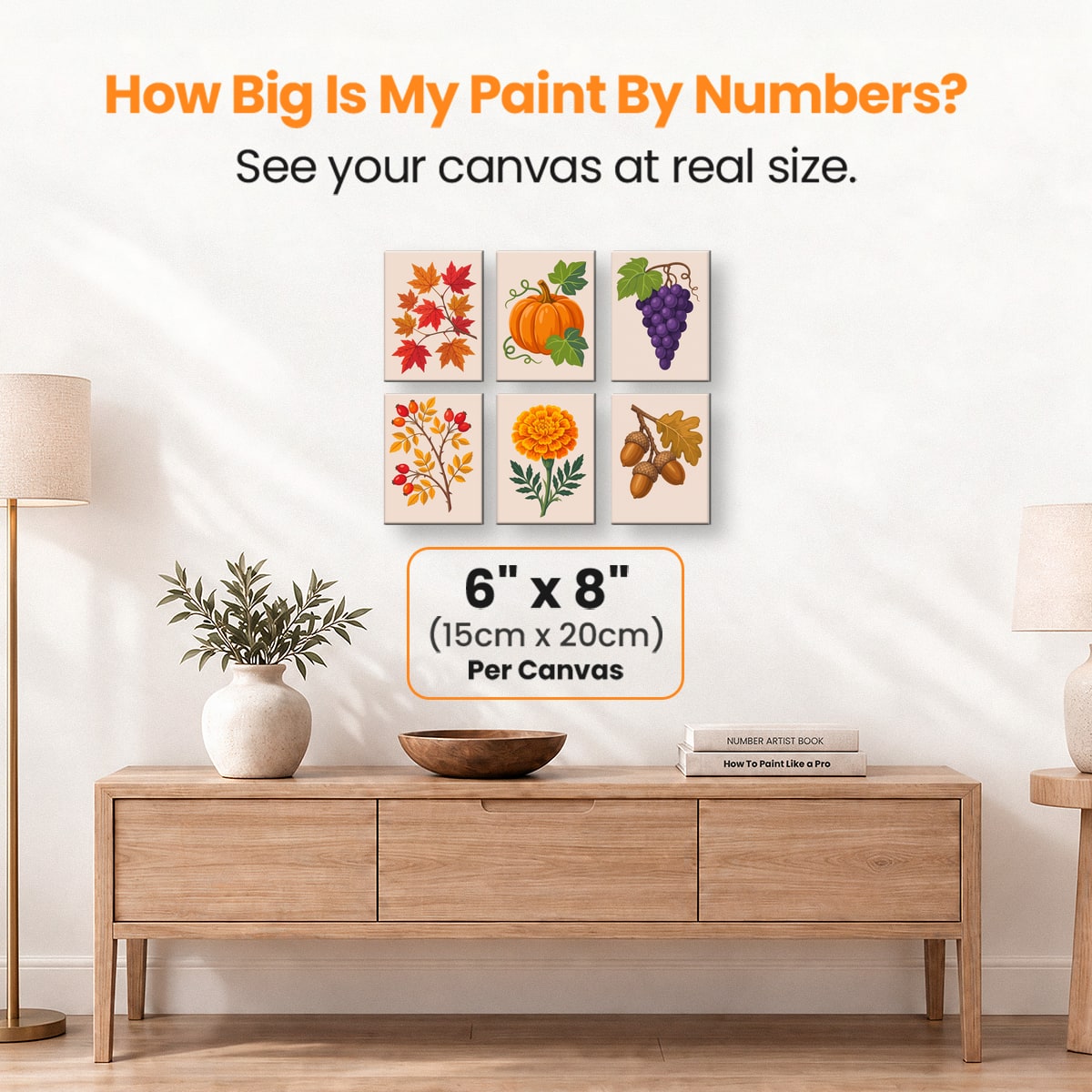 Autumn Harvest - Number Artist Paint by Numbers Kits